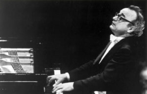 Pianist Alfred Brendel plays the piano