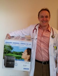 Dr. David Kay endorses the Venta Airwasher for flu season