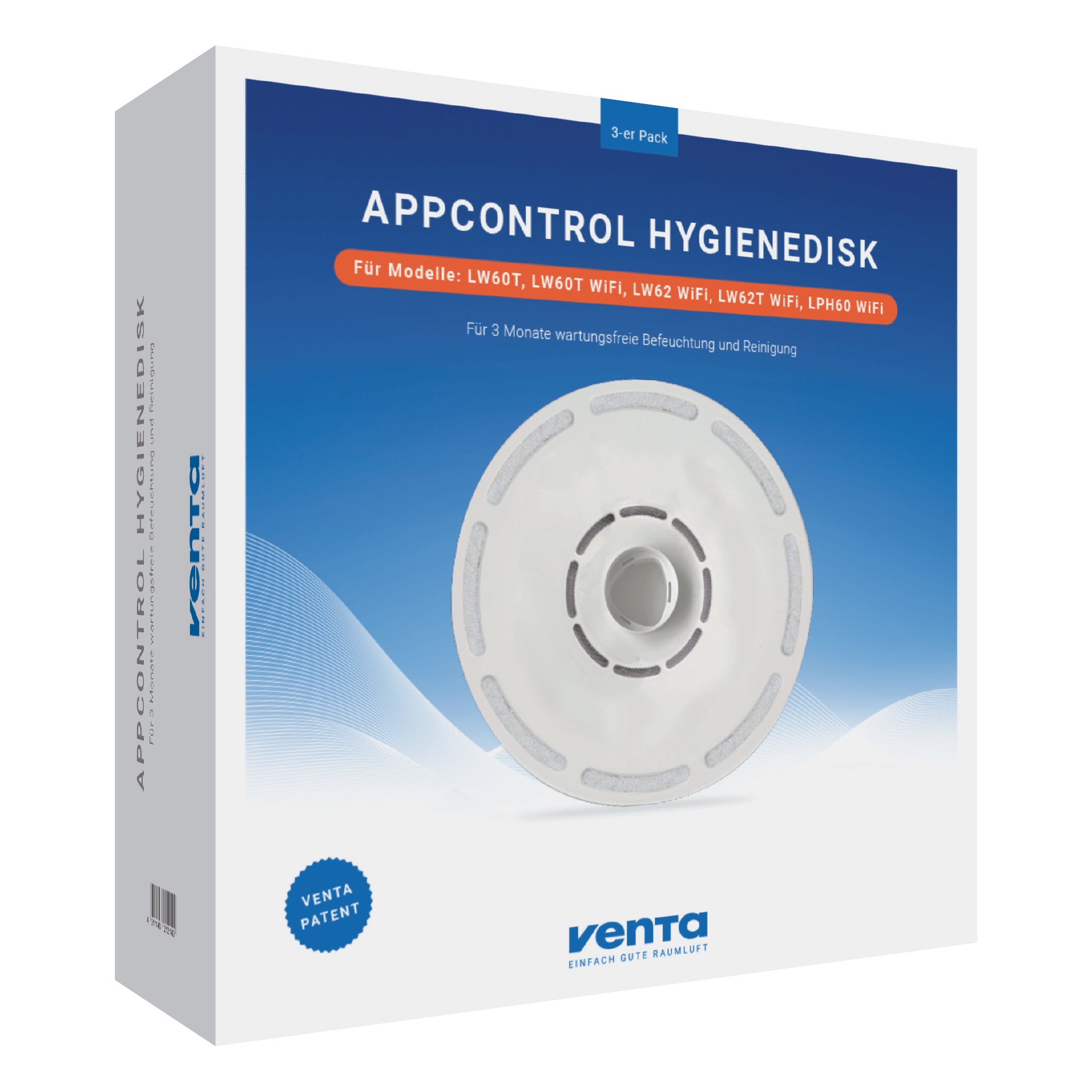 Disque hygiénique (3) pour humidificateurs App Control